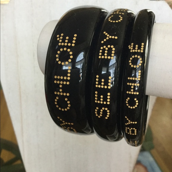 🖤See By Chloe Black Stackable Bangles🖤 - Picture 2 of 8